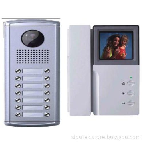 Sipo video Door Bells with 4inch B/W CRT&3.5inch TFT LCD monitor